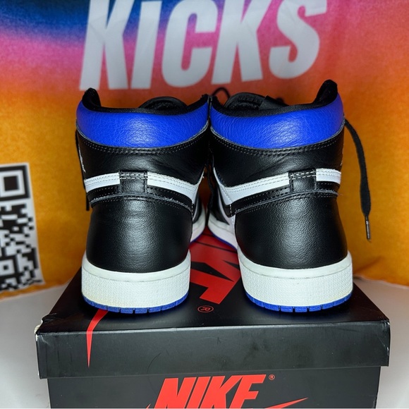 Jordan 1 Retro High OG 2020 Royal Toe Size 8.5M Pre-loved - Picture 5 of 7